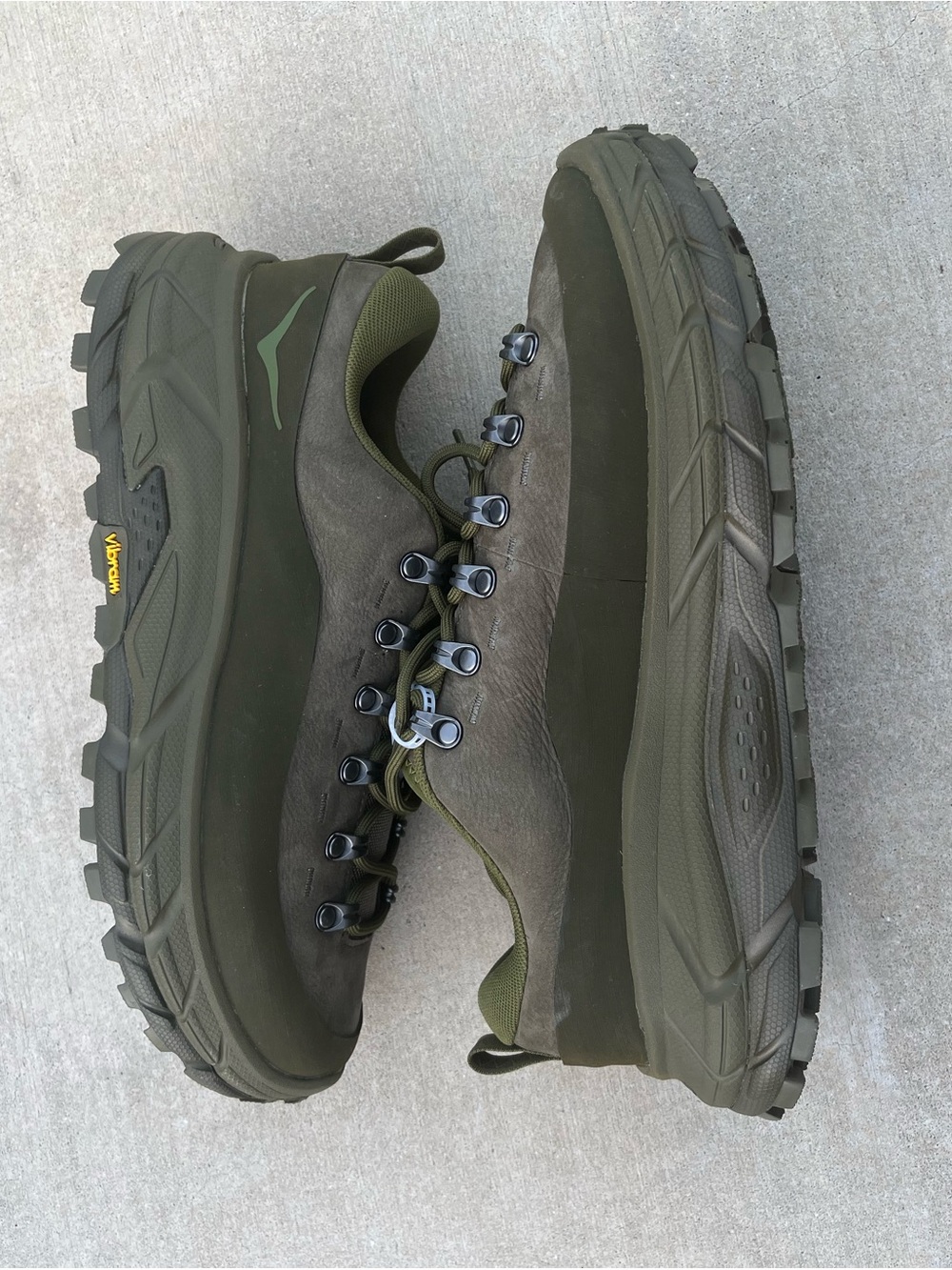 HOKA TOR SUMMIT Hiking and Running Sneakers Moss Spruce Green size 11 - Picture 3 of 8